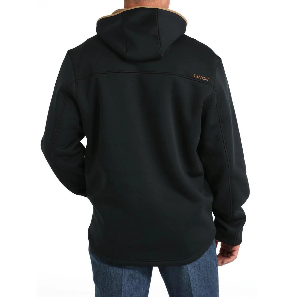 Cinch Men's Patriarch Sherpa Lined Hoodie In Black - CLEARANCE - Image 2