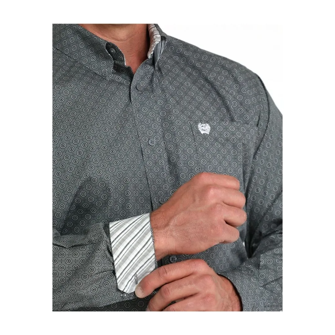 Cinch Men's Long Sleeve Button Down Western Shirt Grey - Image 2