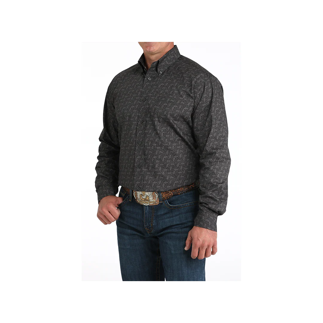 Cinch Men's Long Sleeve Print Western Shirt