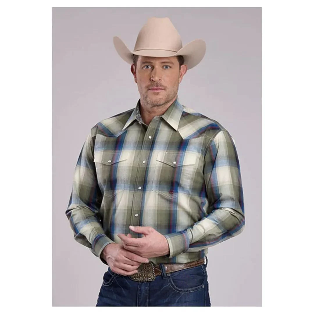 Roper Men's Amarillo Long Sleeve Shirt – Evergreen