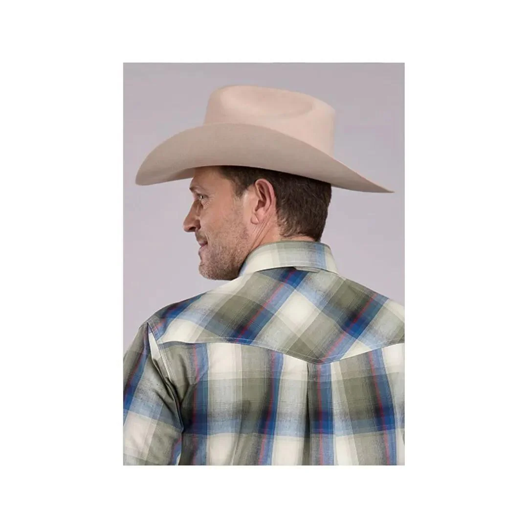 Roper Men's Amarillo Long Sleeve Shirt – Evergreen - Image 3