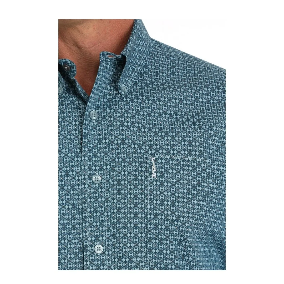 Cinch Men's Modern Fit Geo Print Button Down Shirt - Image 2