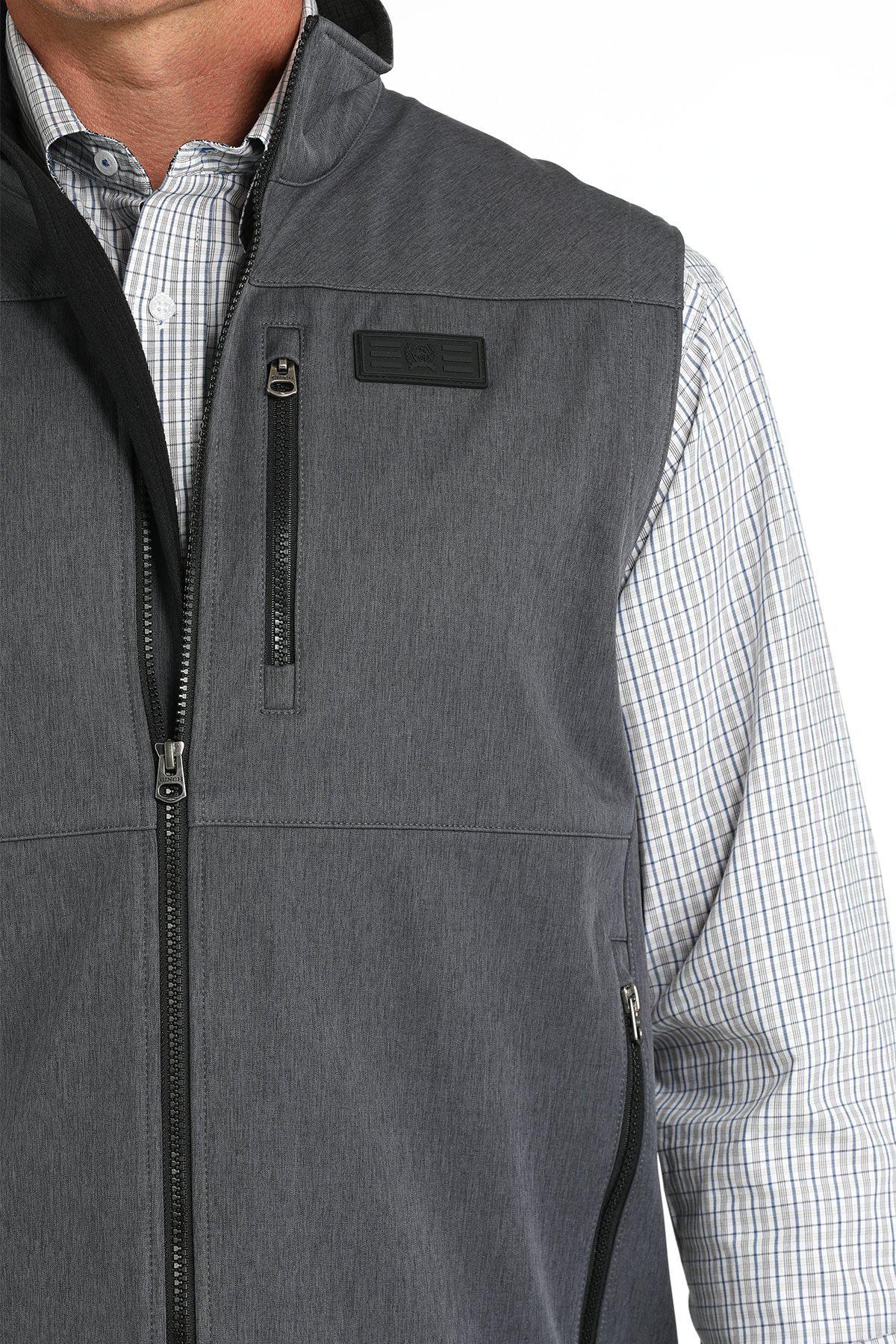 Cinch Men's Softshell Vest in Navy - Image 4