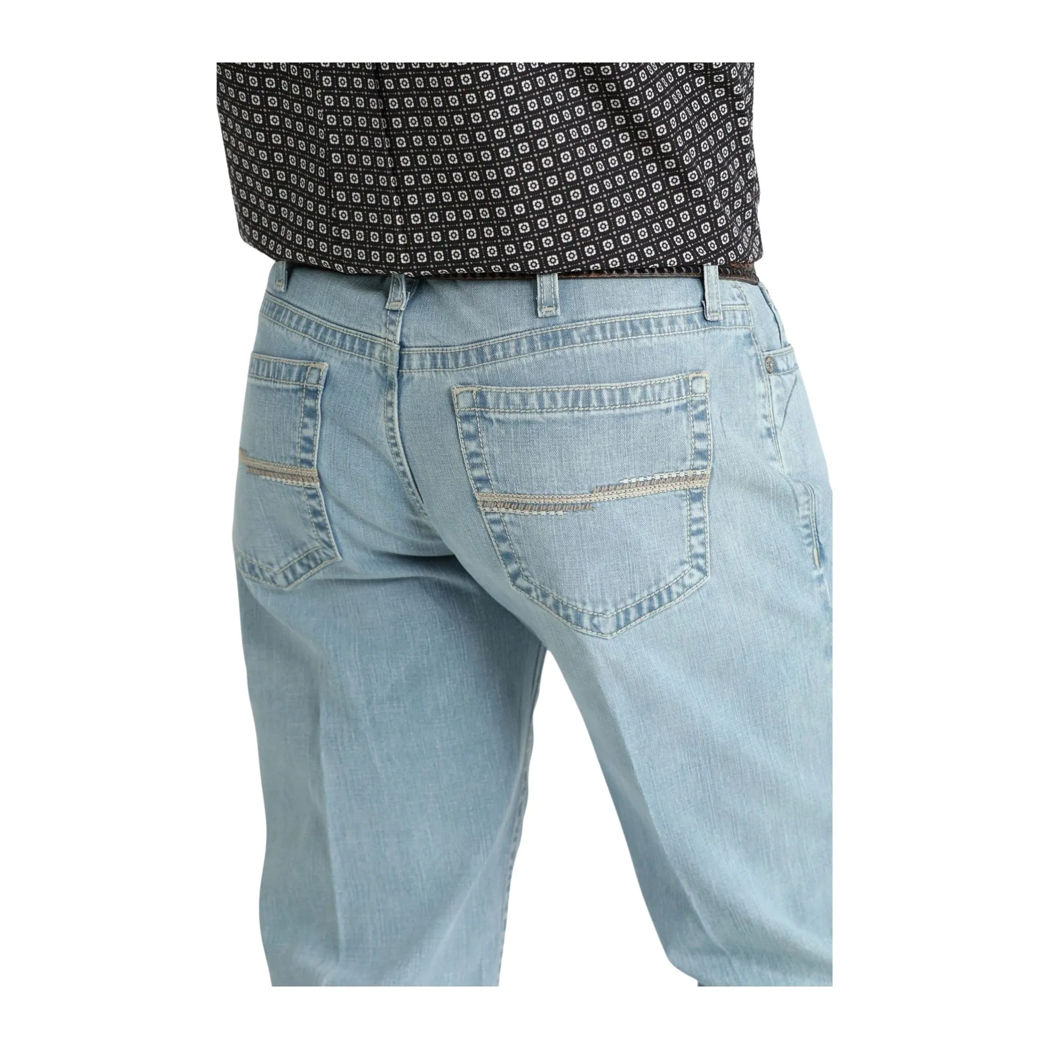 Cinch Men's White Label Jeans- Light Stonewash - Image 3