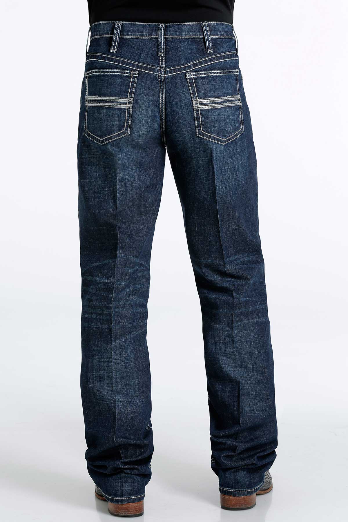 Cinch Men's White Label Relaxed Fit Dark Wash Jean - Image 3