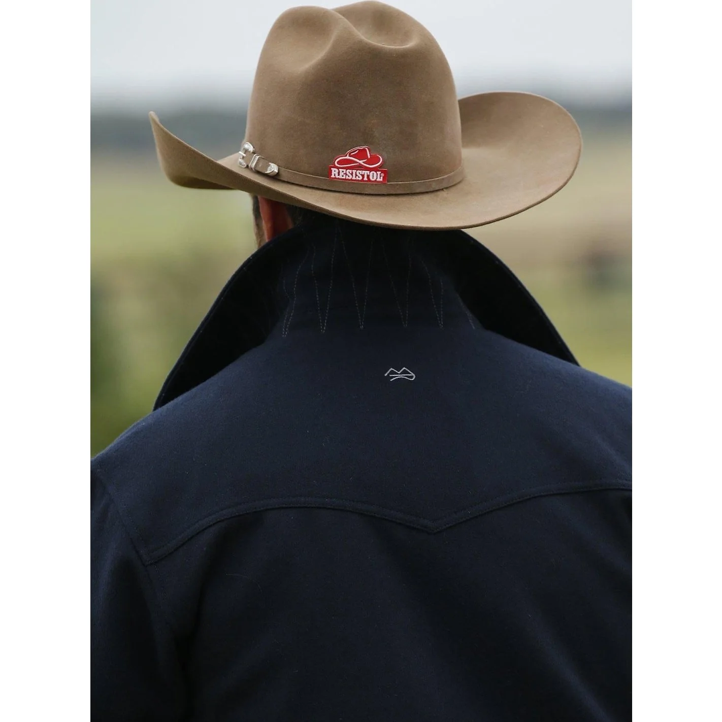 Cinch Men's Navy Wool Ranch Jacket - Image 2