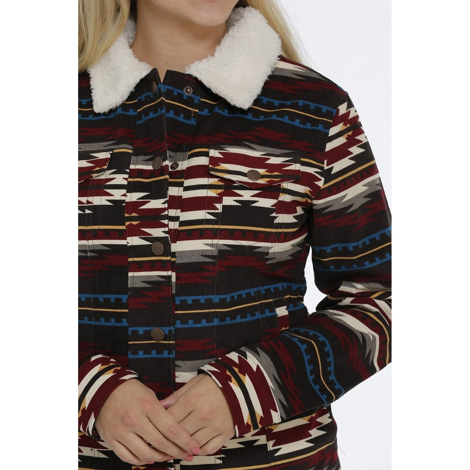 Cinch Women’s Jacket Trucker Corduroy Multi - Image 3