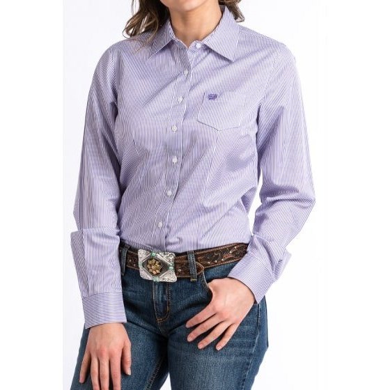 Cinch Women’s Shirt Casual Long Sleeve Tencel Fabric PUR