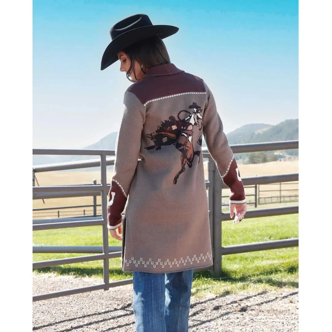 Cinch Women's Knitted Grey Duster Sweater - Image 2