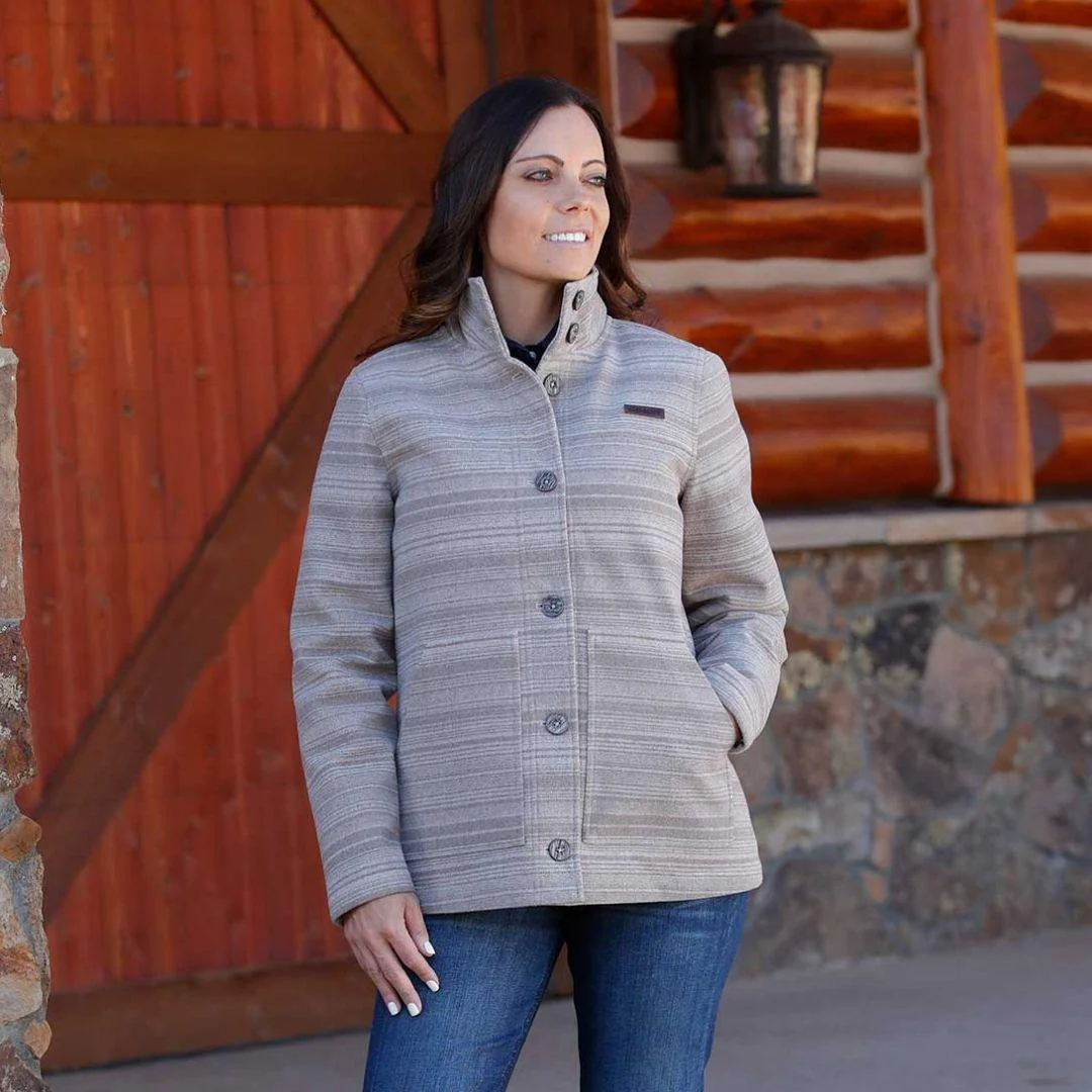 Cinch Women's Poly Wool Coat/Jacket Gray - Image 2
