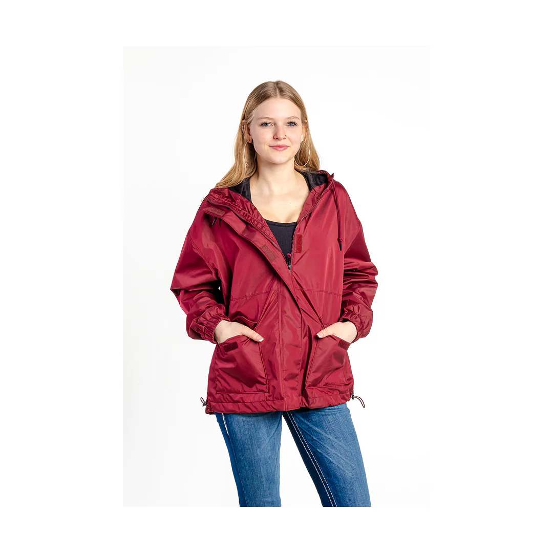 Cinch Women's Rain Jacket Burgundy