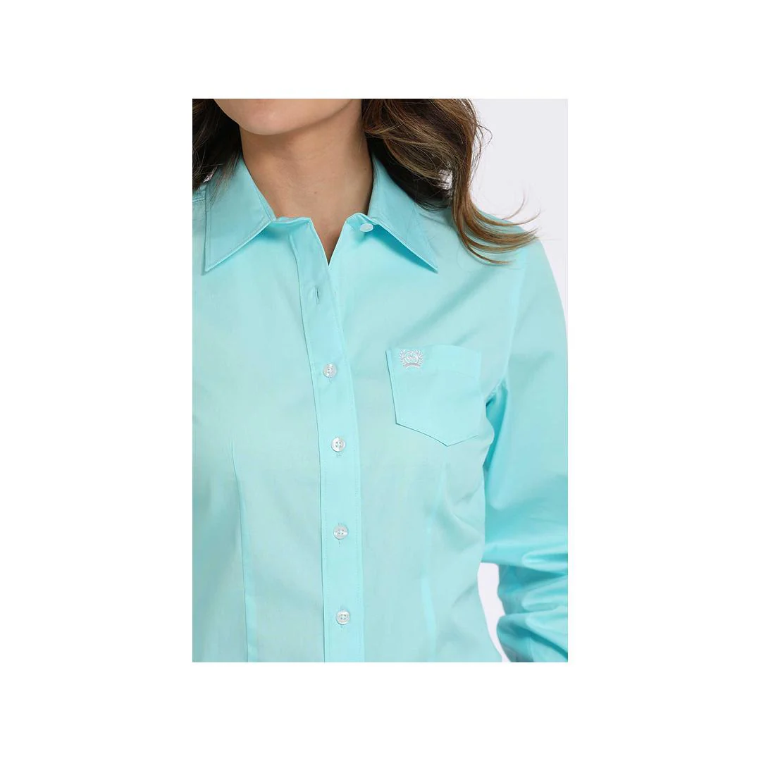 Cinch Women's Solid Colour Long Sleeve Button Up Shirt - Image 6