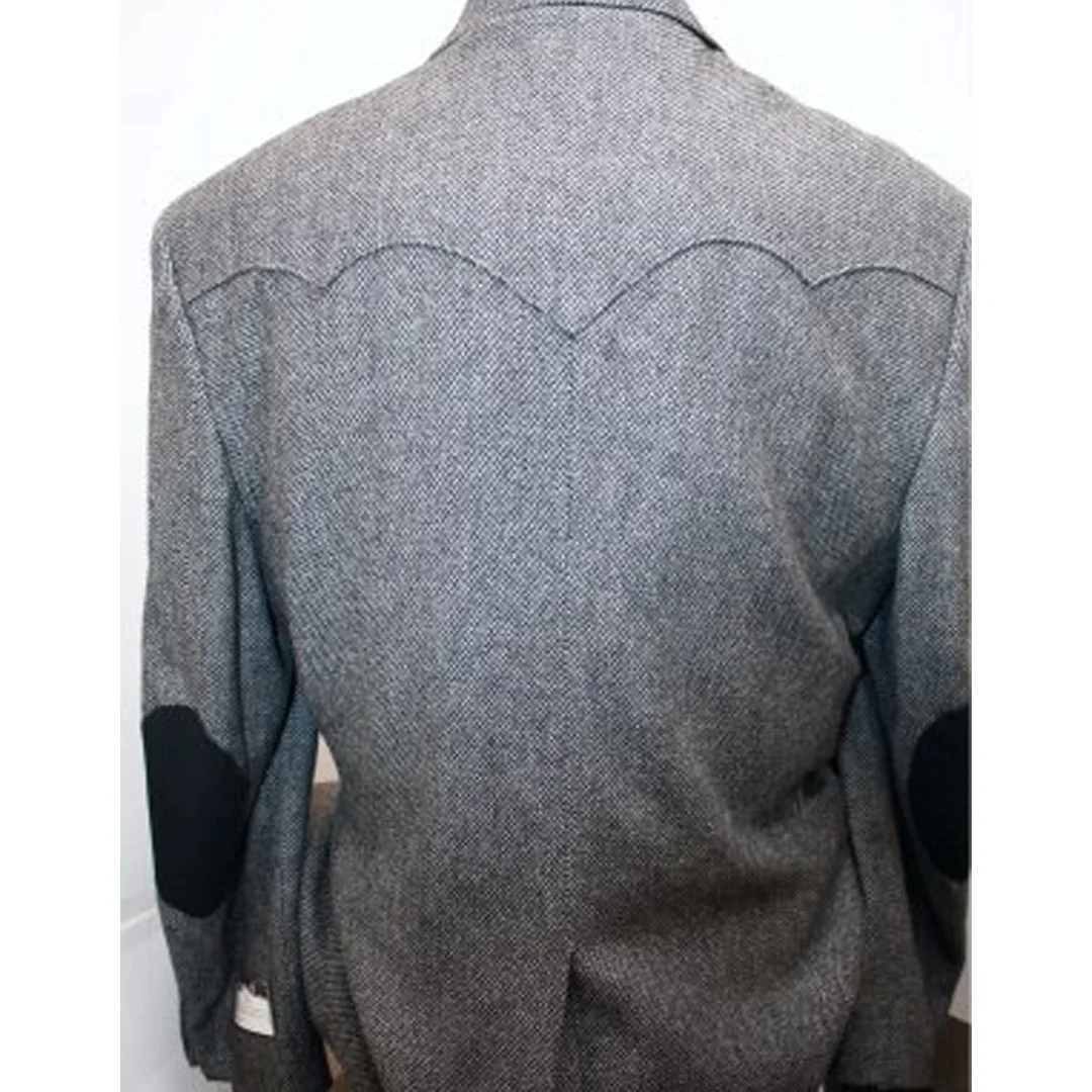 Circle S Men's Sport Jacket Plano Black/Grey Print - Image 7