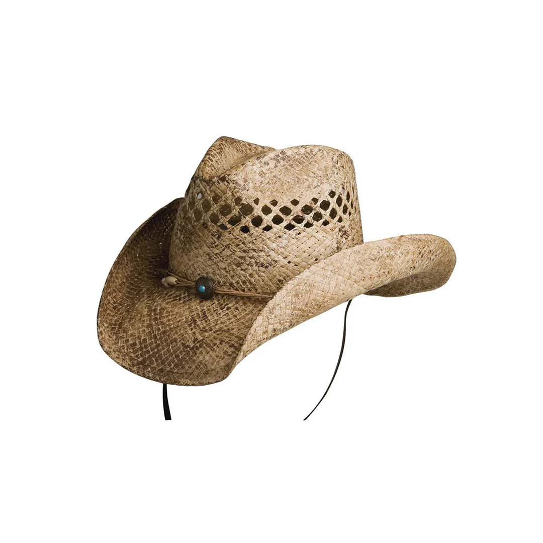 Conner Hats Sadie Western Shapeable Raffia Straw Cowboy Hat
