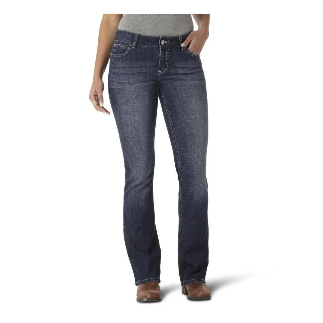 Wrangler Women’s Jeans Essential Mid-Rise Bootcut Jean