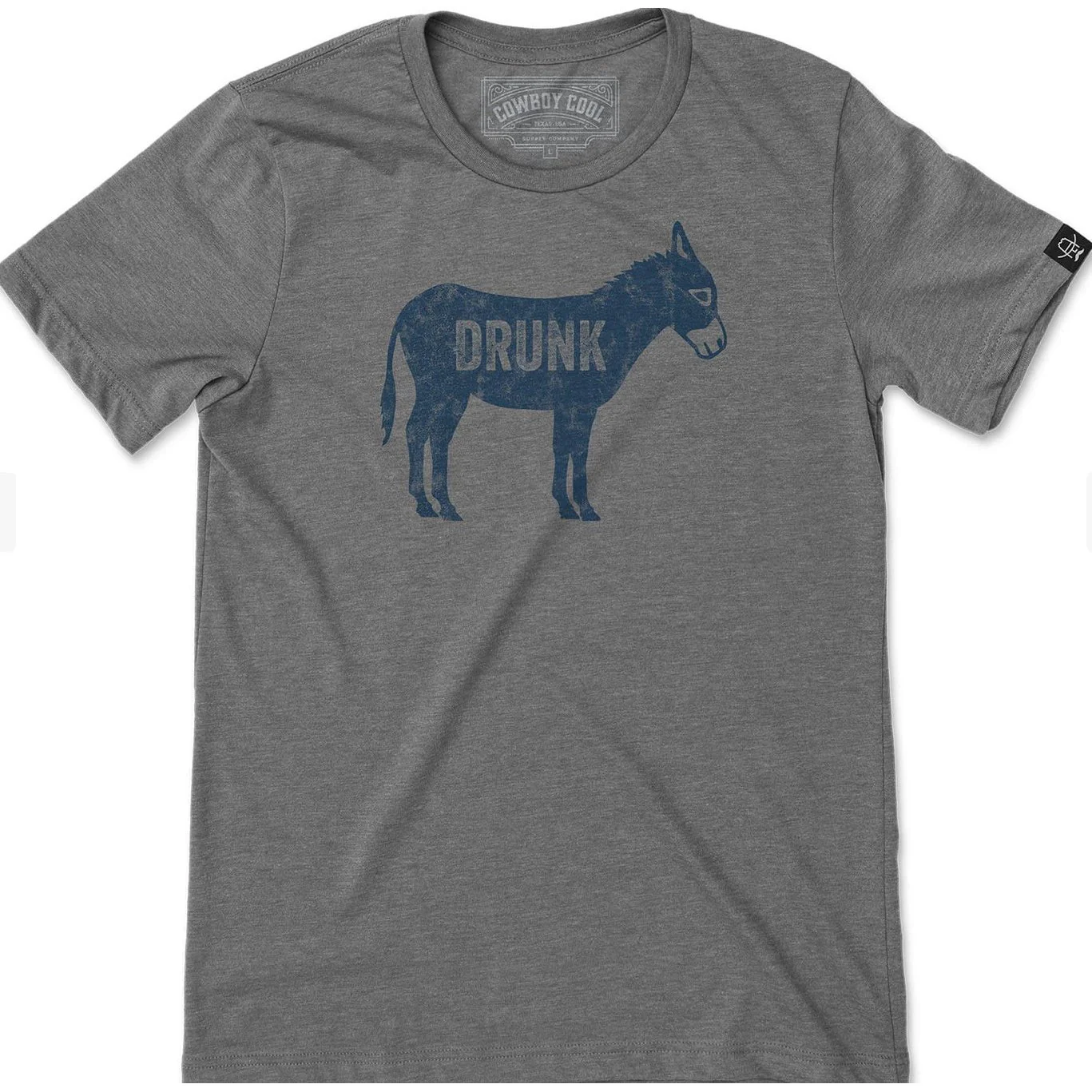Cowboy Cool Unisex T-Shirt Drunk A$$ -CLEARANCE - Image 2