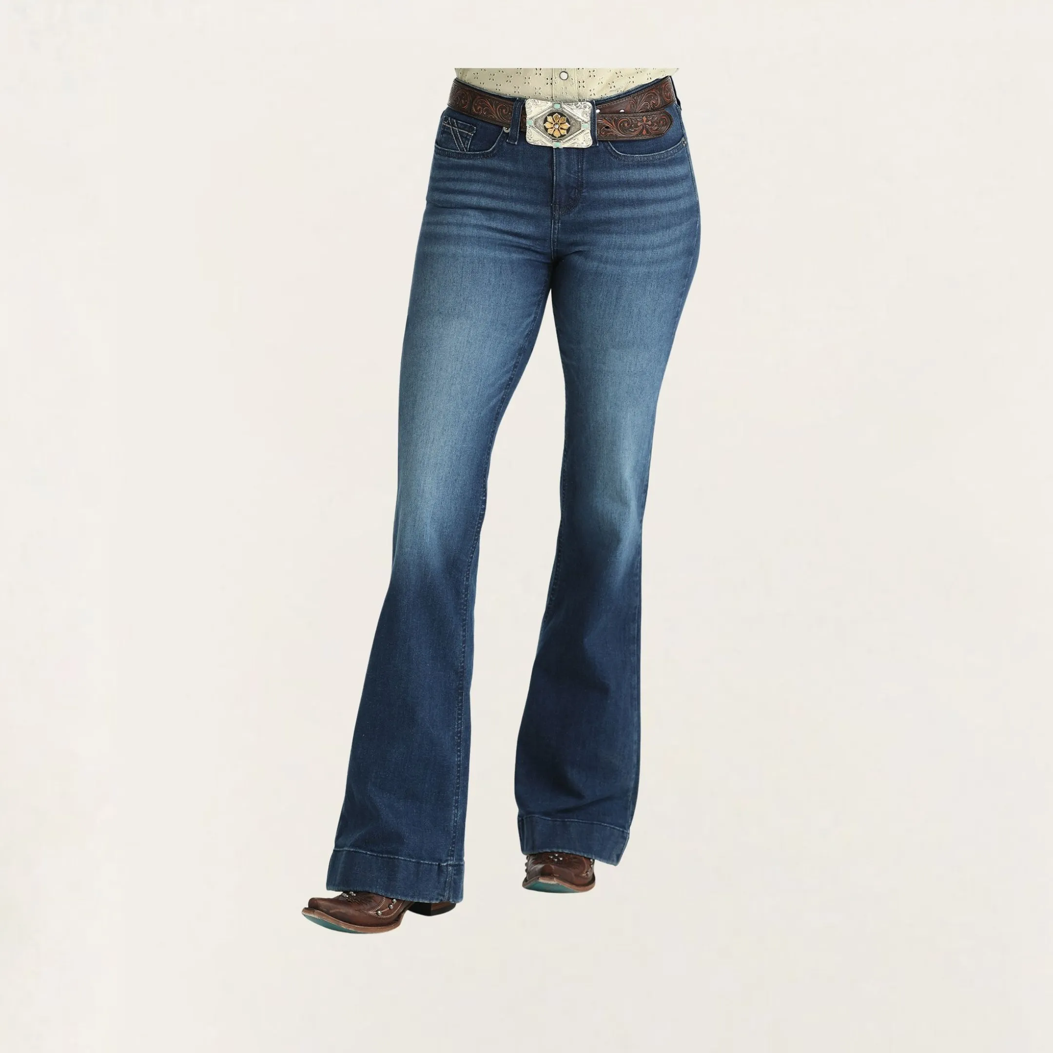 Cruel Denim Women's Mila Dark Stone Moderate Rise Trouser - Image 2