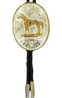 Crumrine Men's Standing Horse Bolo Neck Tie