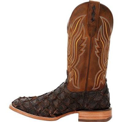 Durango® Men’s Premium Exotics Dark Brown Pirarucu Western Boot - Image 4