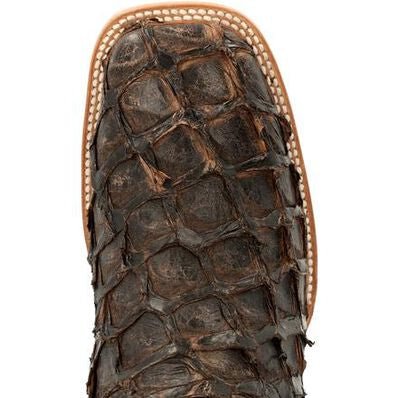 Durango® Men’s Premium Exotics Dark Brown Pirarucu Western Boot - Image 5