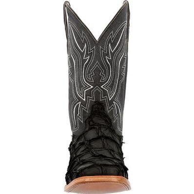 Durango® Men’s Premium Exotics Matte Black Pirarucu Western Boot - Image 3