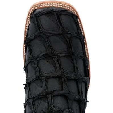 Durango® Men’s Premium Exotics Matte Black Pirarucu Western Boot - Image 6
