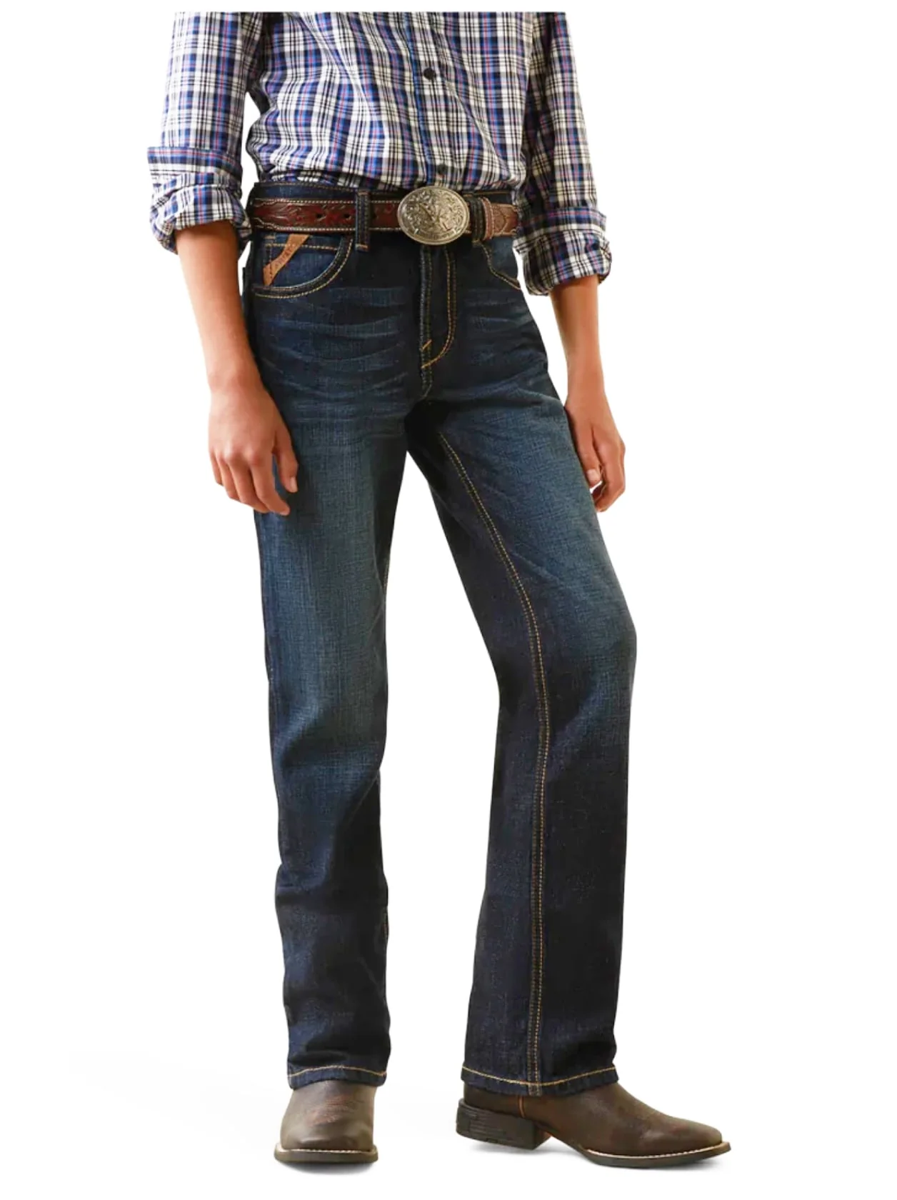 Ariat Boy's Jeans B5 Low Rise Slim Fit Straight Leg