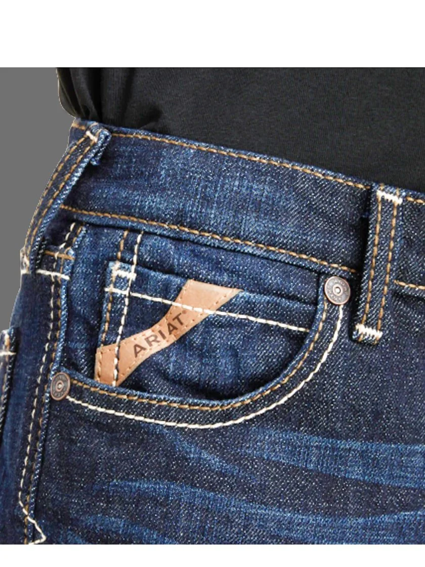 Ariat Boy's Jeans B5 Low Rise Slim Fit Straight Leg - Image 3