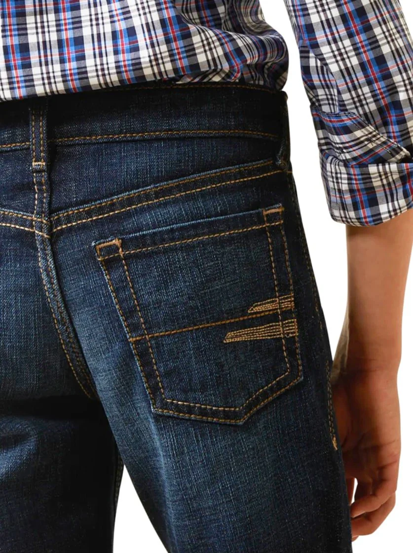 Ariat Boy's Jeans B5 Low Rise Slim Fit Straight Leg - Image 4