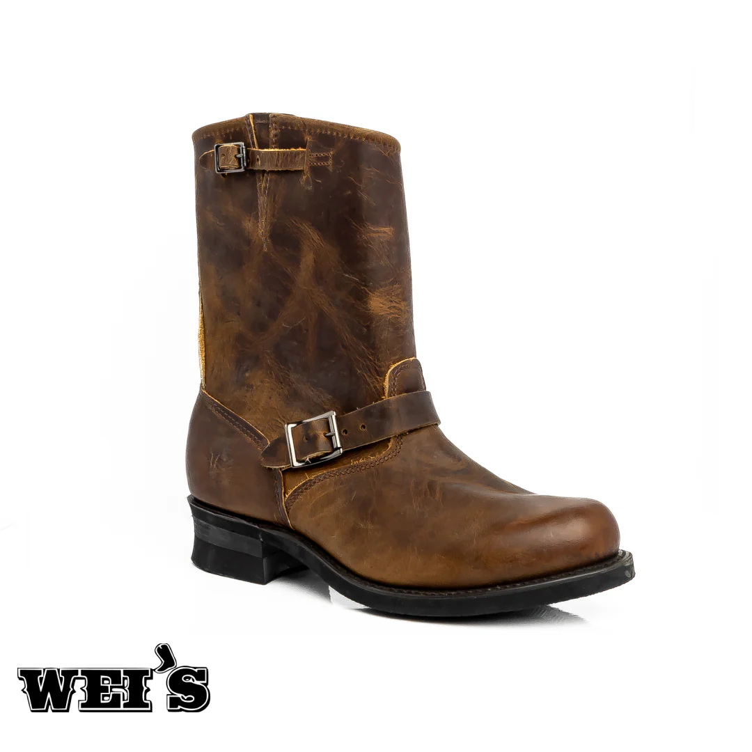 Frye Men's Engineer 12"R Dark Brown, Gaucho Boots - CLEARANCE