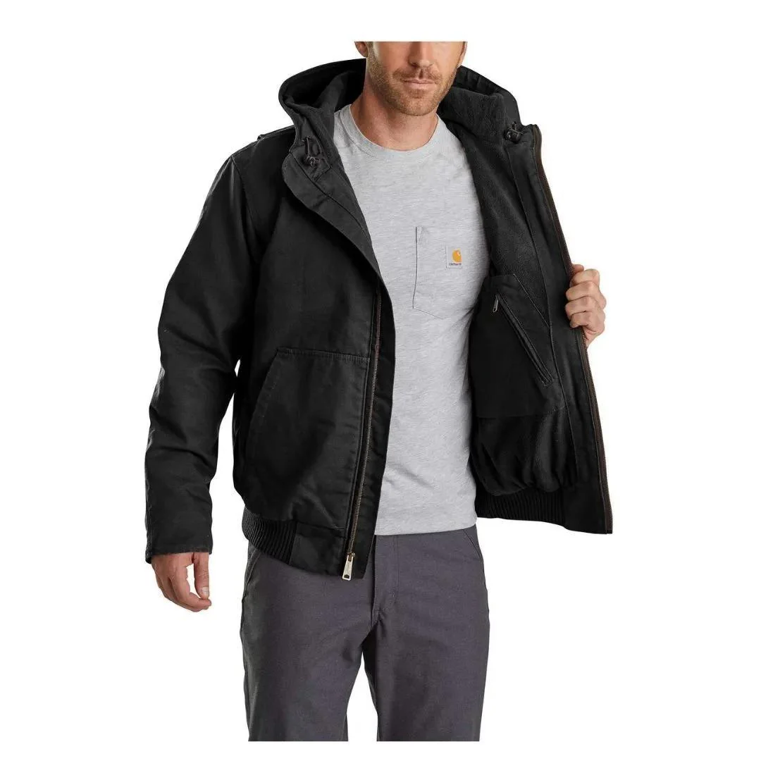 Carhartt Men’s Full Swing® Loose Fit Washed Duck Fleece-Lined Active Jac - Image 2