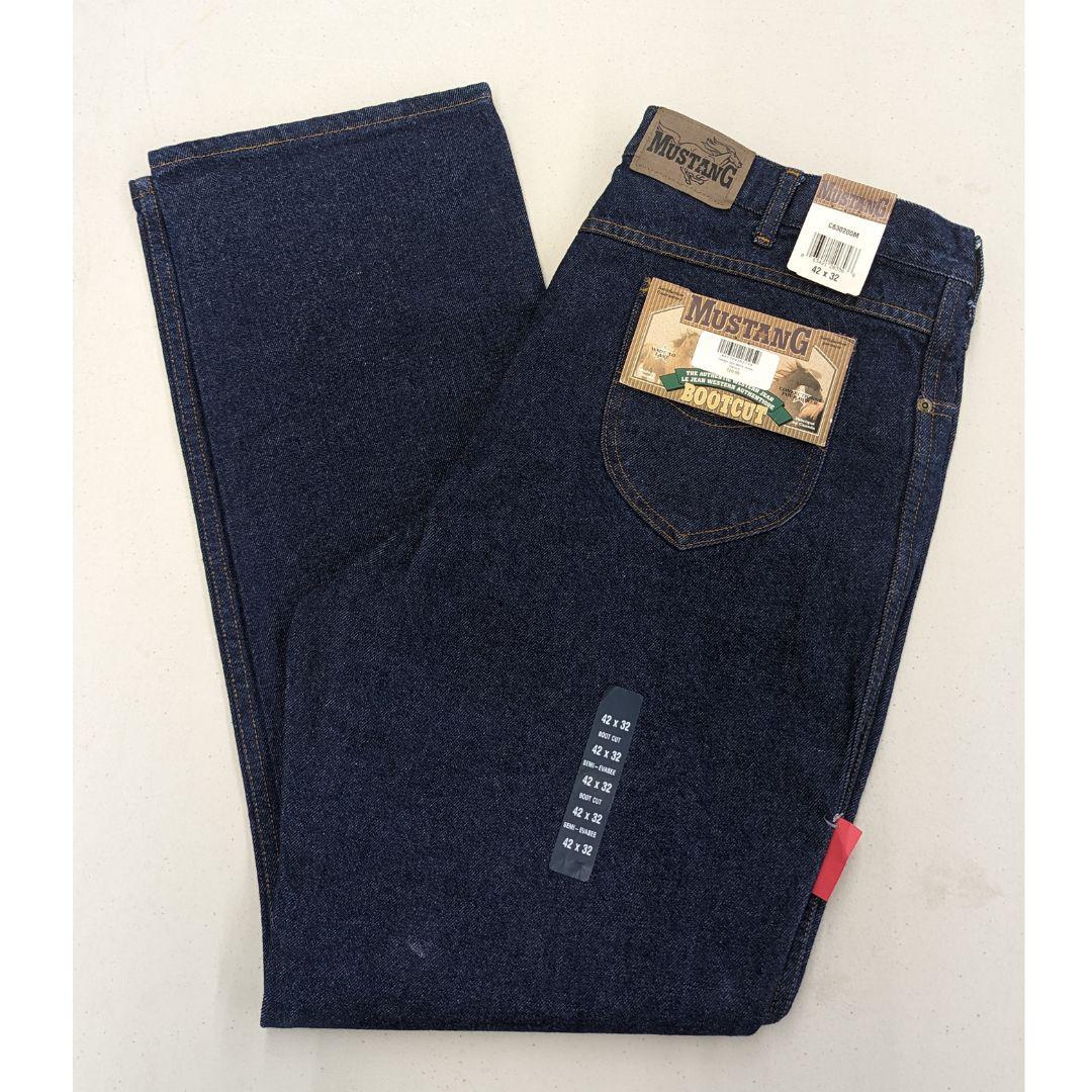Garage Sale Mustang Men's Boot Cut Straight Leg Jeans - Image 3
