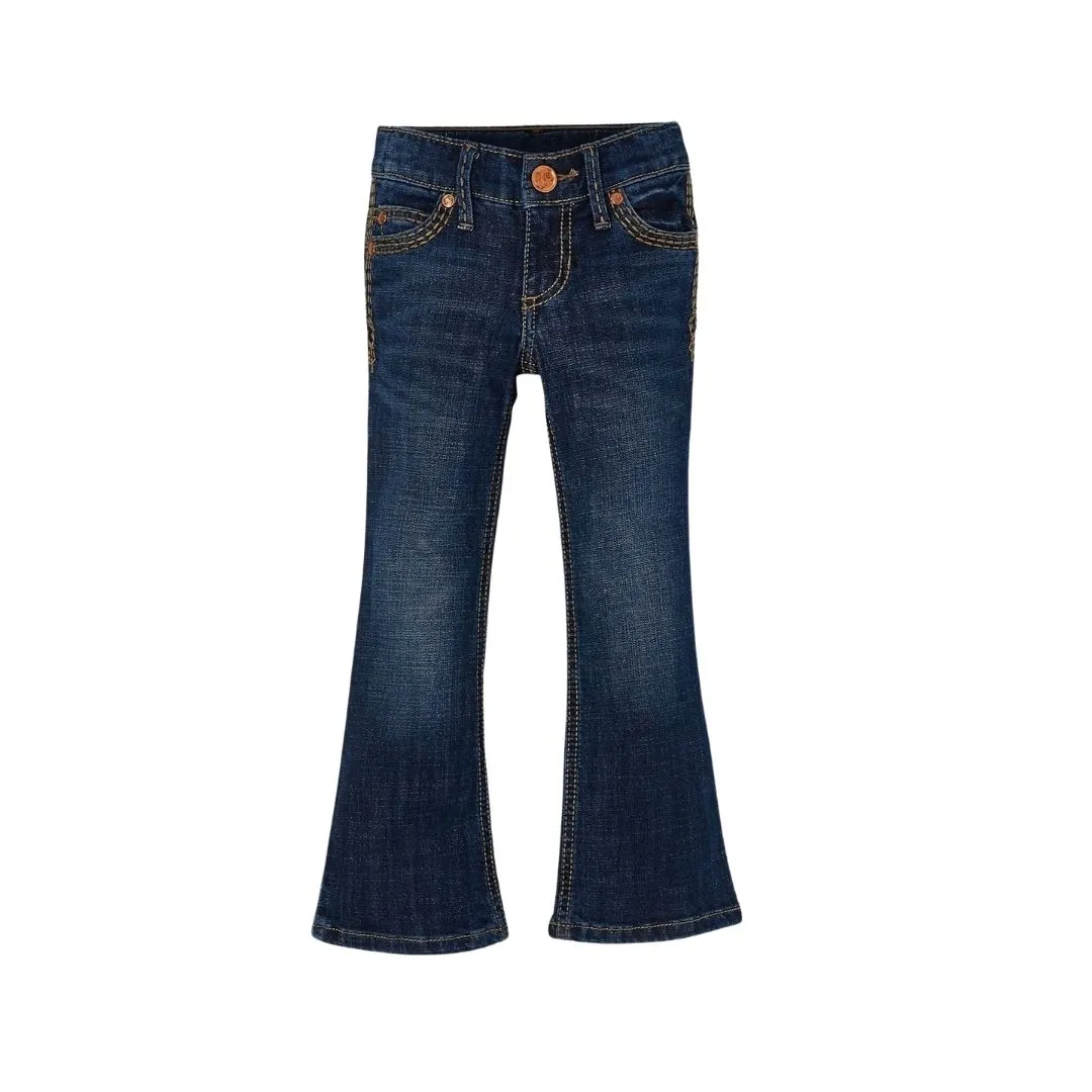 Wrangler Girl's Jeans Premium Patch Low Rise Boot Cut - Image 3