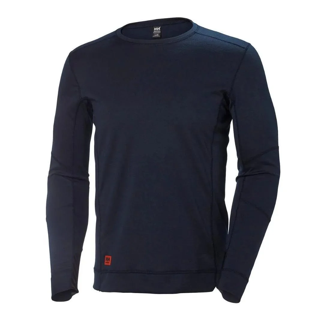 Helly Hansen Men's Lifa Max Base Layer Crewneck Tall Navy