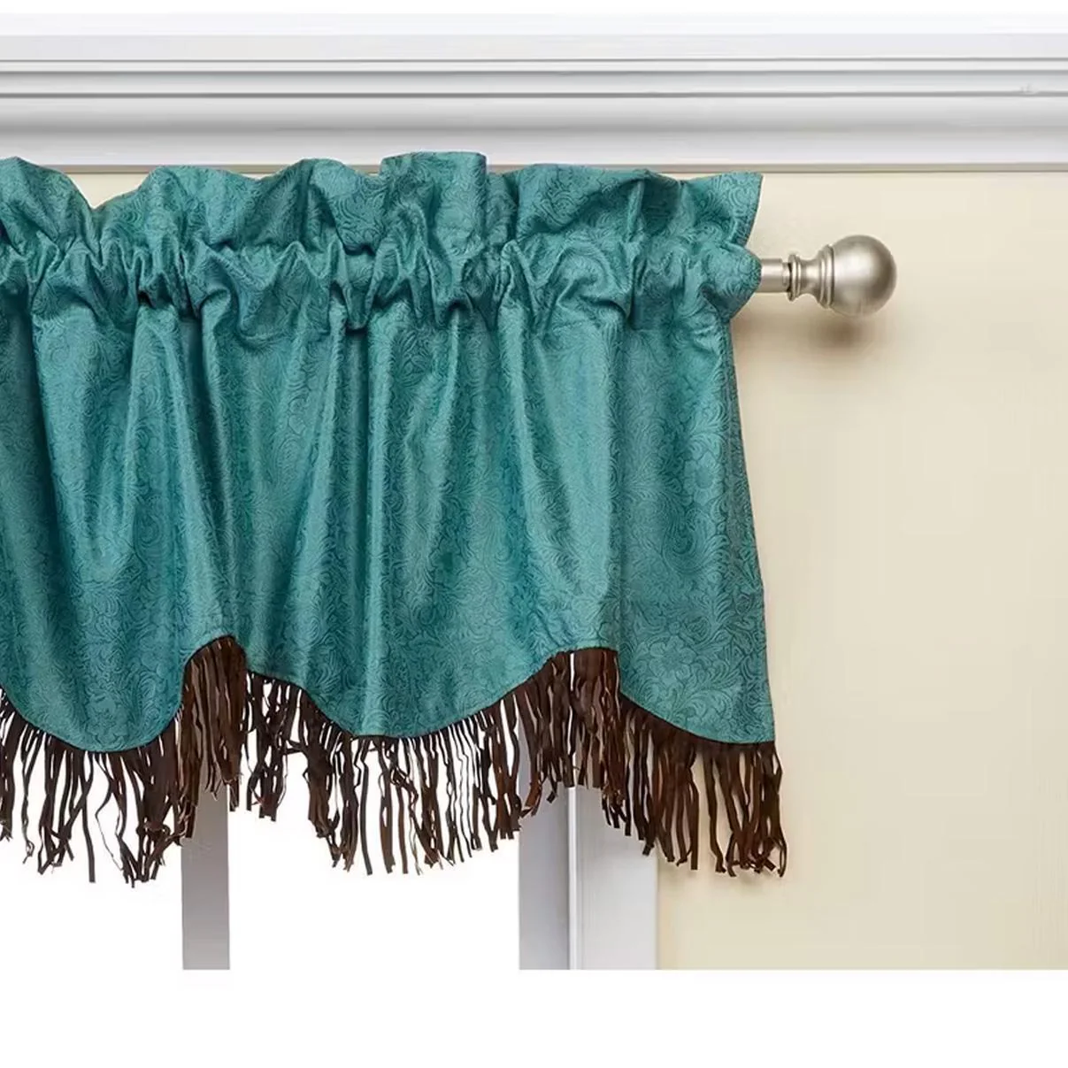 HiENd Cheyenne Valance 84" x 18" Turquoise  - CLEARANCE - Image 2