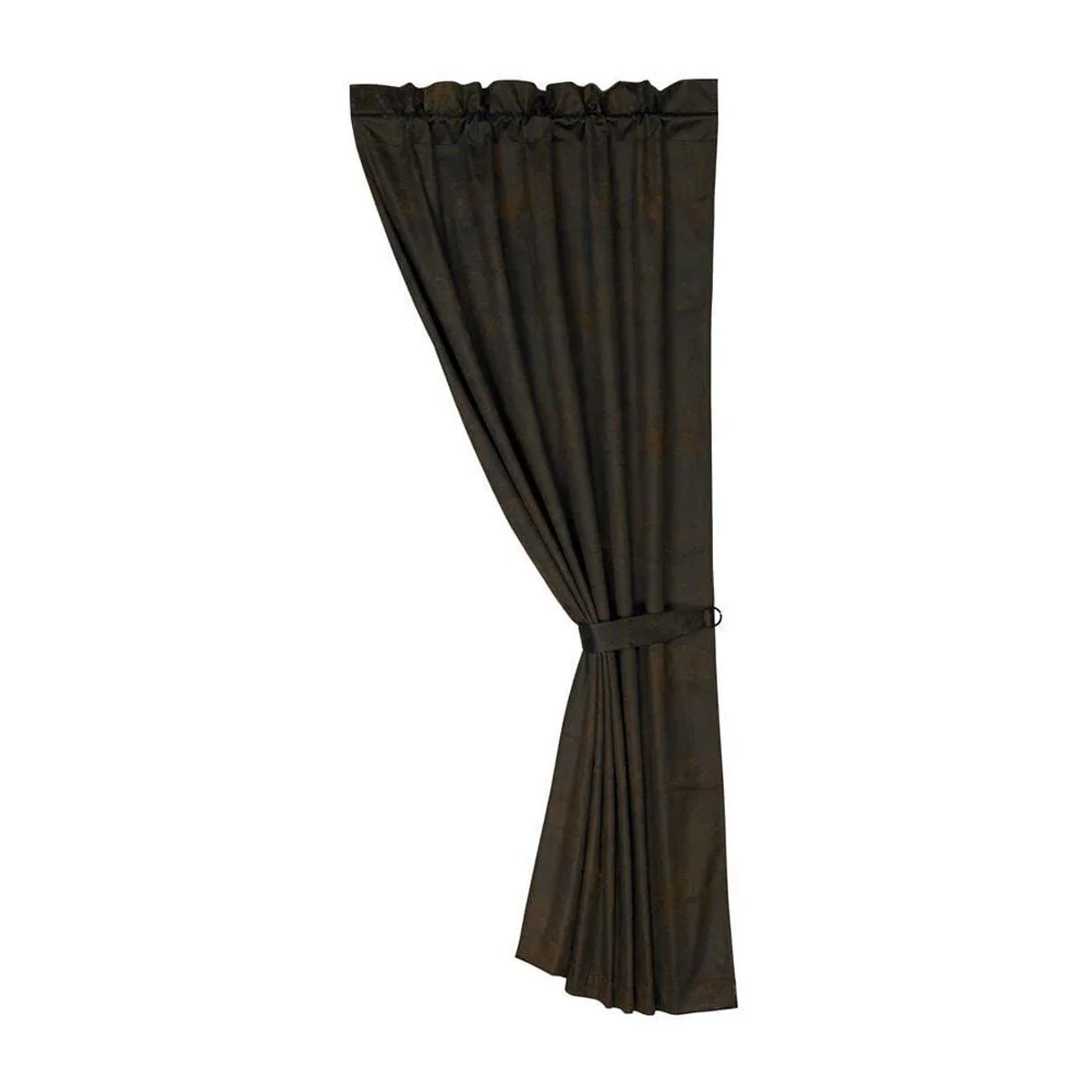 HiEnd Luxurious Rustic Curtain Chocolate - CLEARANCE