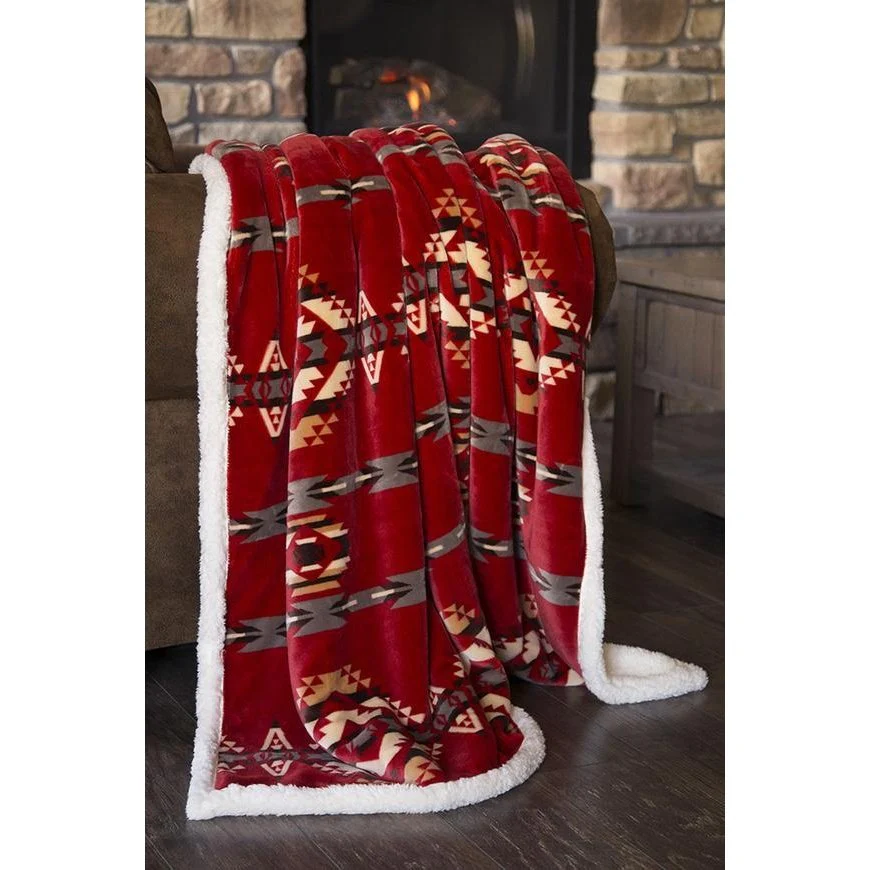 Carstens Sherpa Lined Plush Throw - Image 10