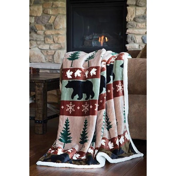 Carstens Sherpa Lined Plush Throw - Image 5