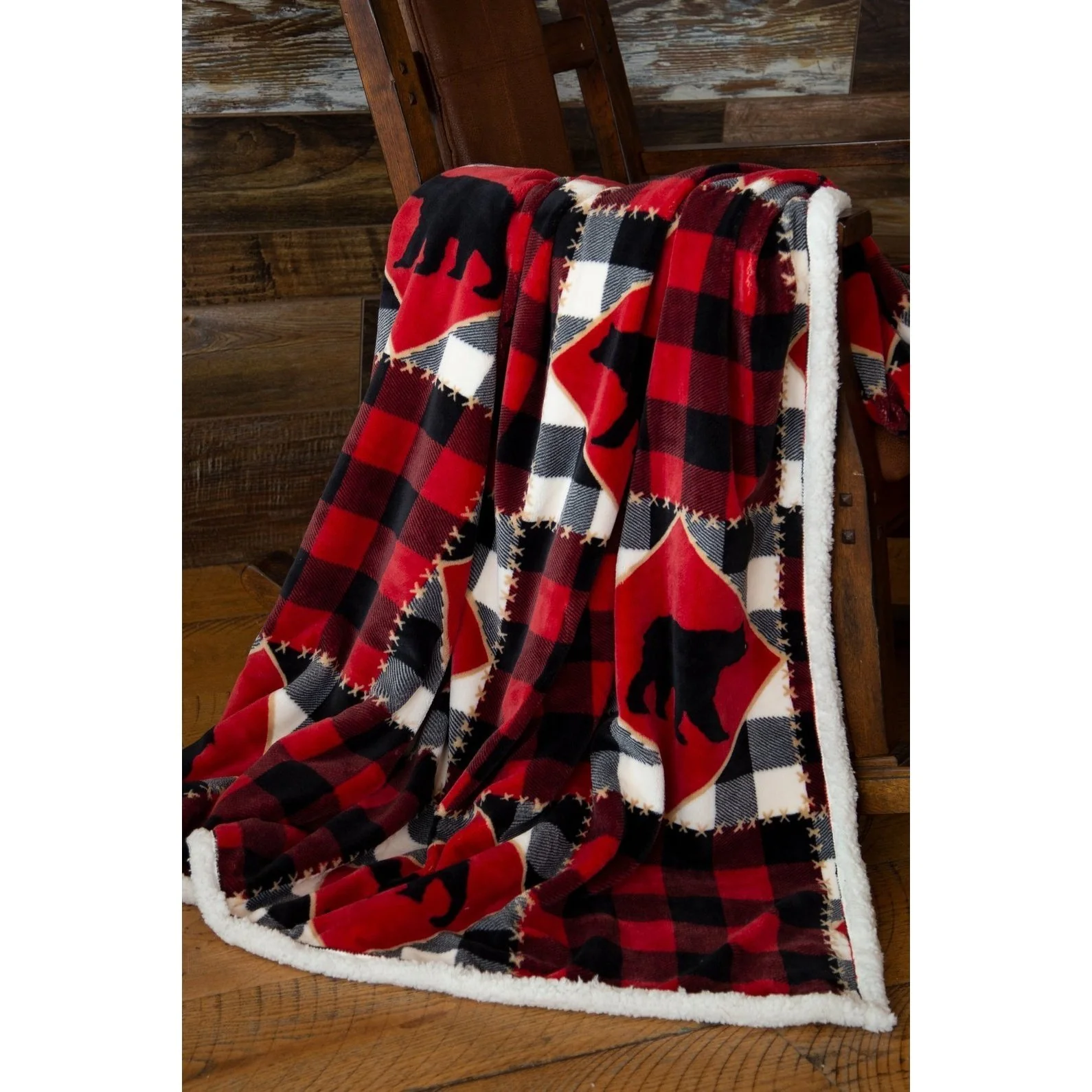 Carstens Sherpa Lined Plush Throw - Image 6