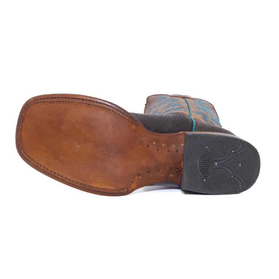 Hondo Women’s Cowgirl Boots 13" Cocoa/Cognac - Image 5