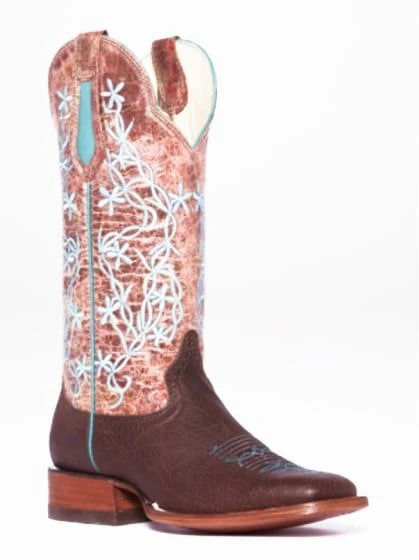 Hondo Women’s Cowgirl Boots 13" Cocoa/Cognac - Image 6