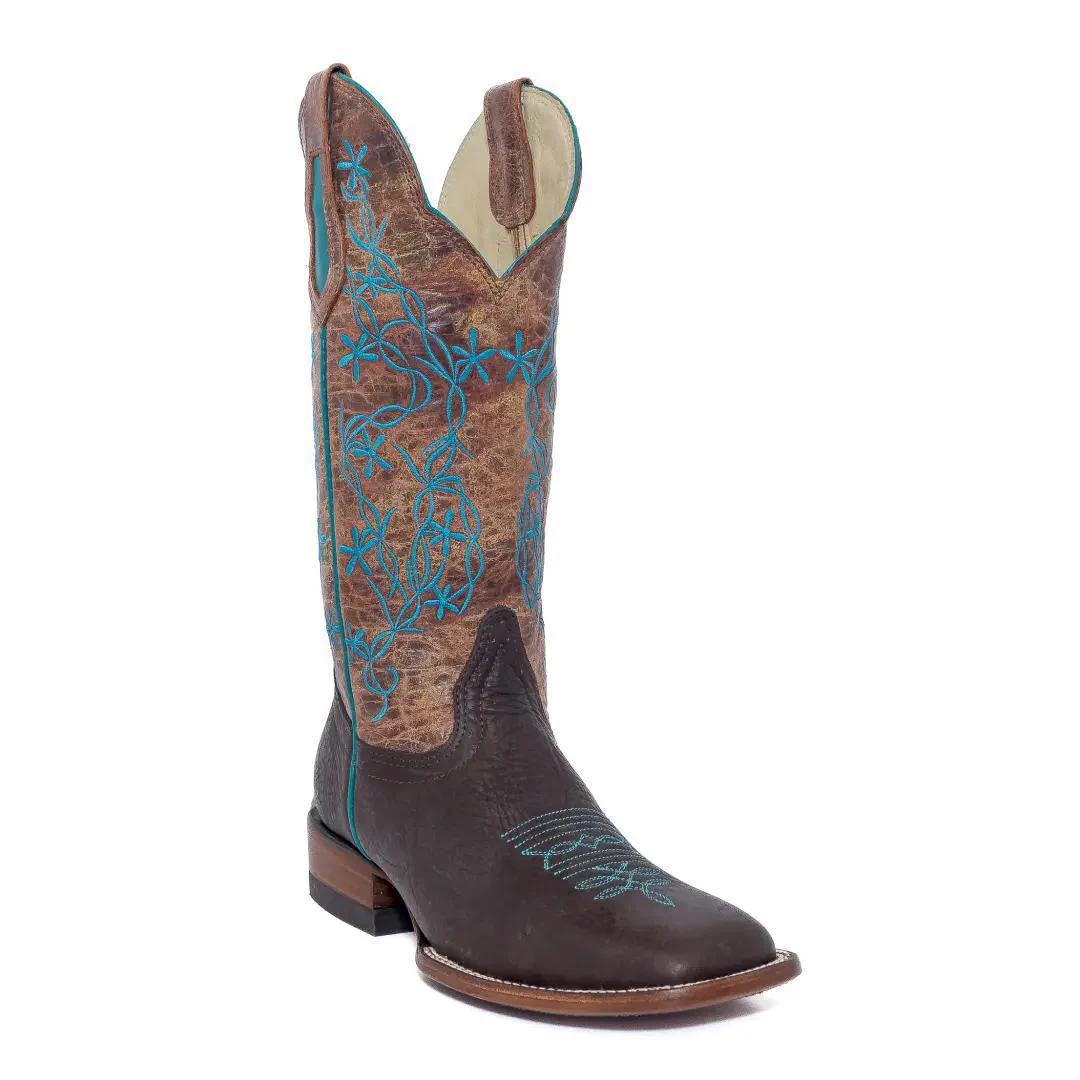 Hondo Women’s Cowgirl Boots 13" Cocoa/Cognac - Image 9