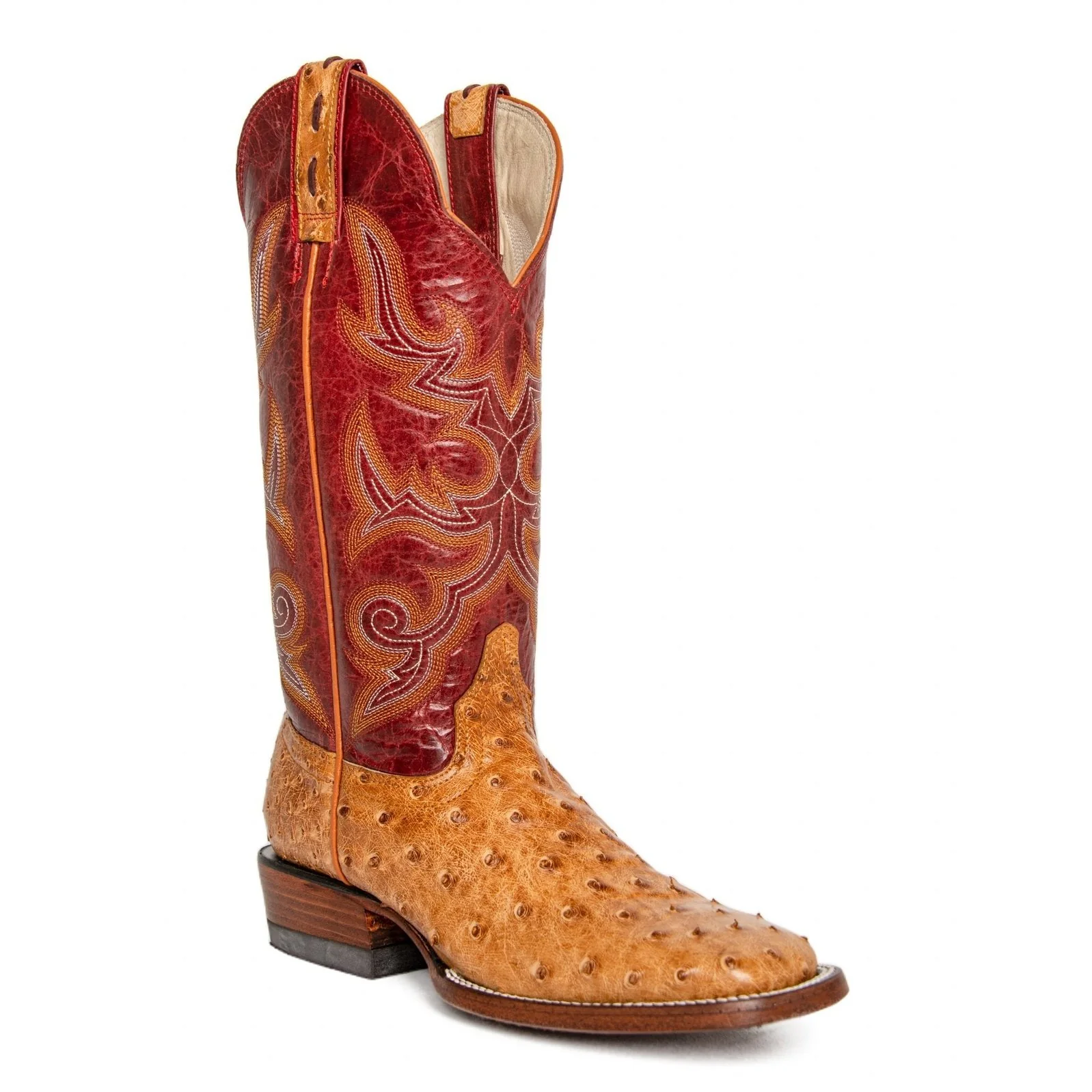 Hondo Women’s Cowgirl Boots 13" Umber Exotic Ostrich