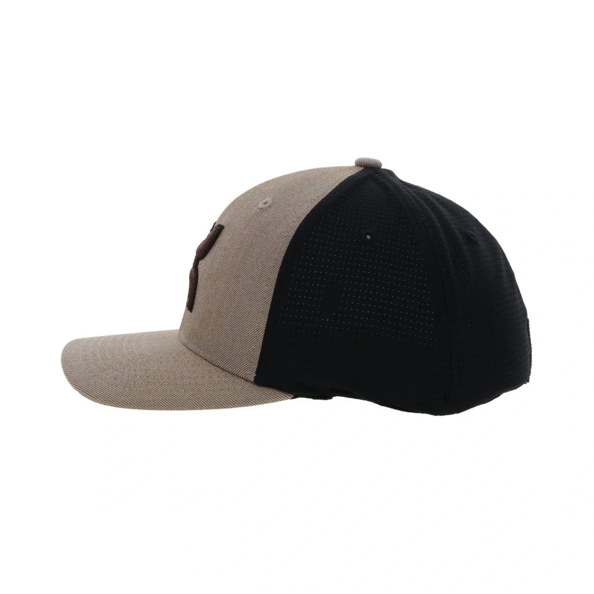 Hooey "Ash" Tan/Black Flexfit Ball Cap - Image 2