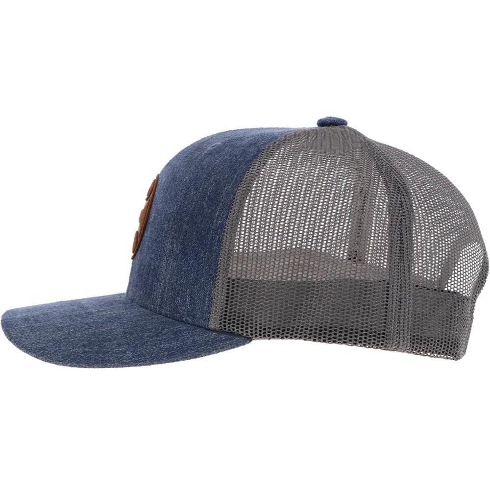 Hooey "Blush" Denim/Grey Trucker Hat - Image 2