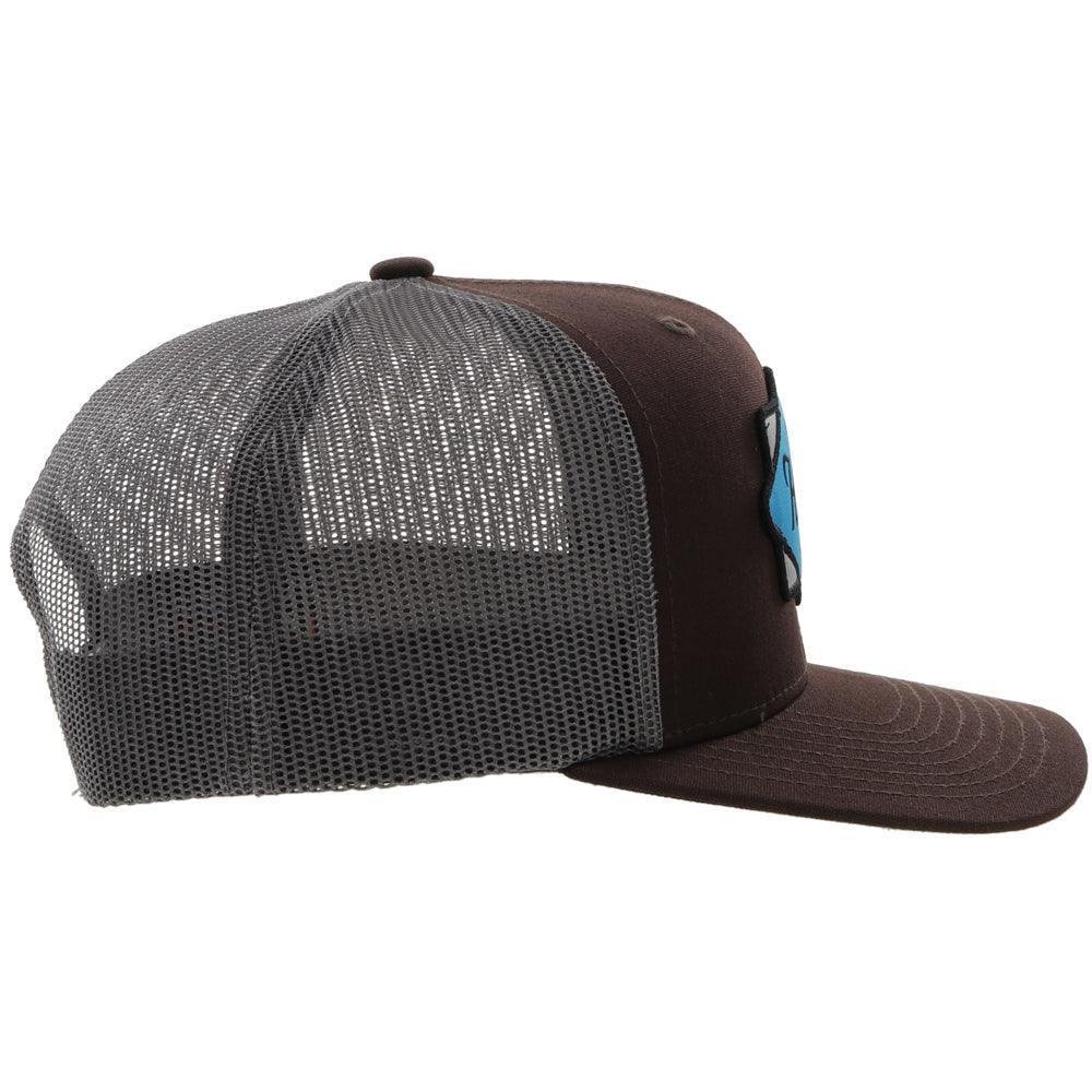 Hooey Brown/ Grey Patch Trucker Hat - Image 3