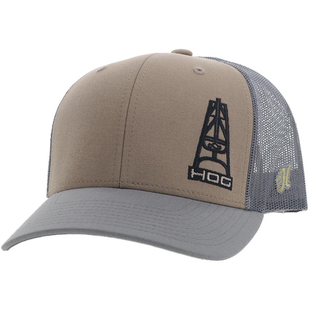 Hooey "HOG" Hat Tan/Grey With Black Logo