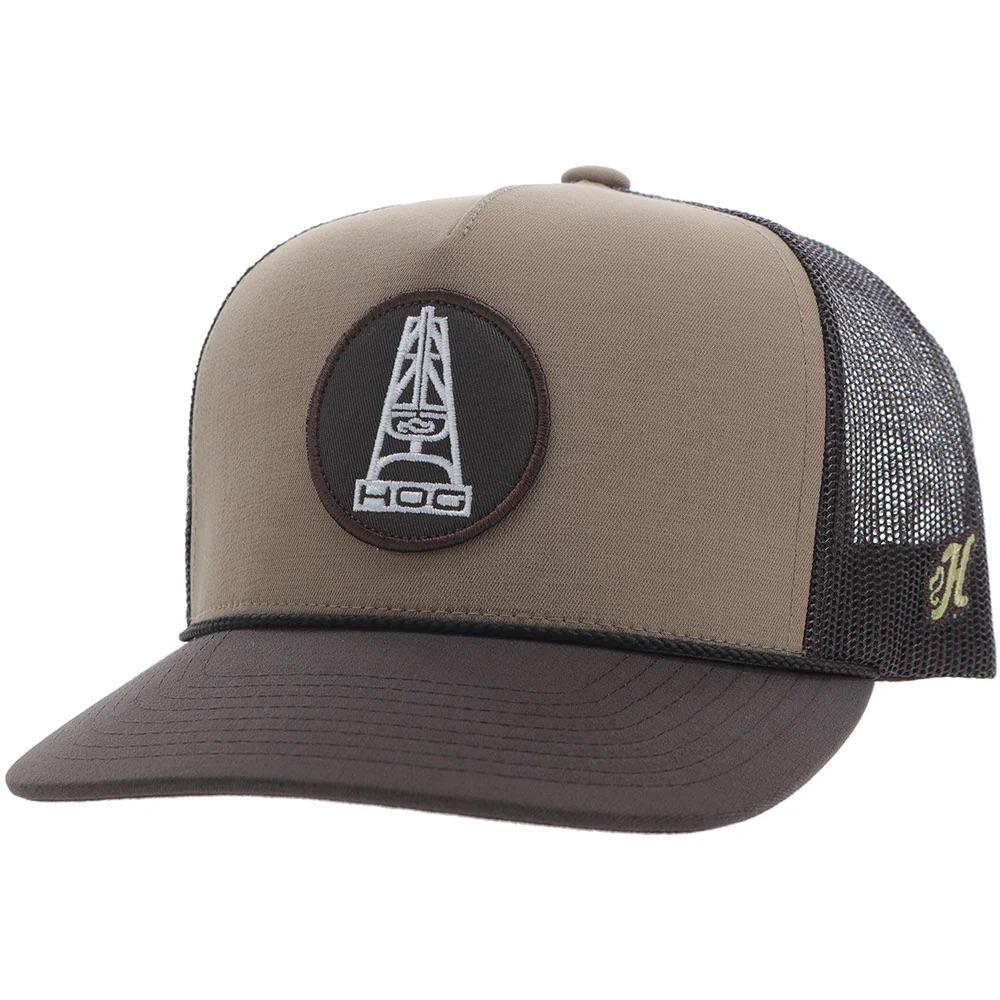 Hooey "Rose: HOG Hat Tan/Brown With Black & White Patch