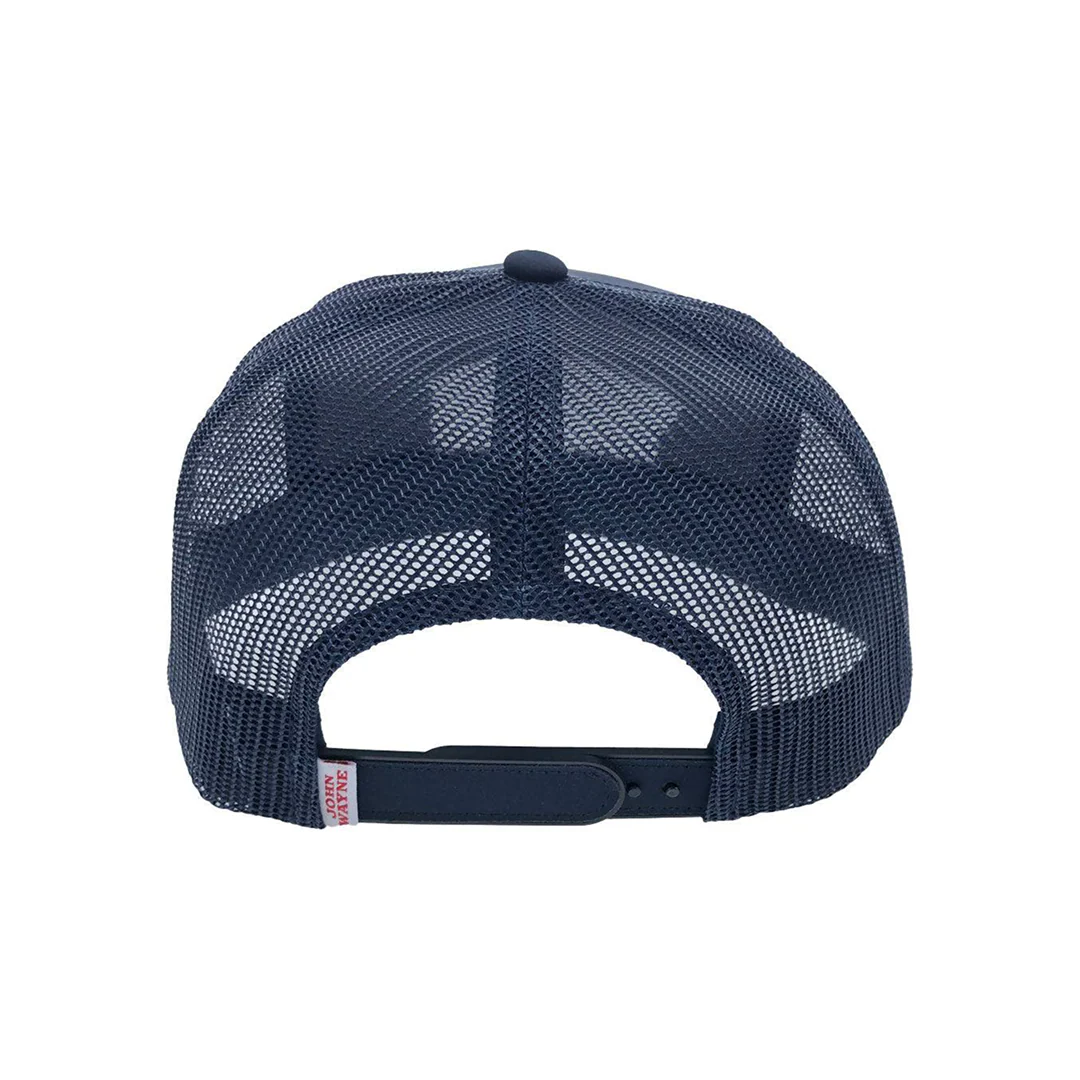 Hooey John Wayne Cap in Navy w/ Red and White Patch - Image 2