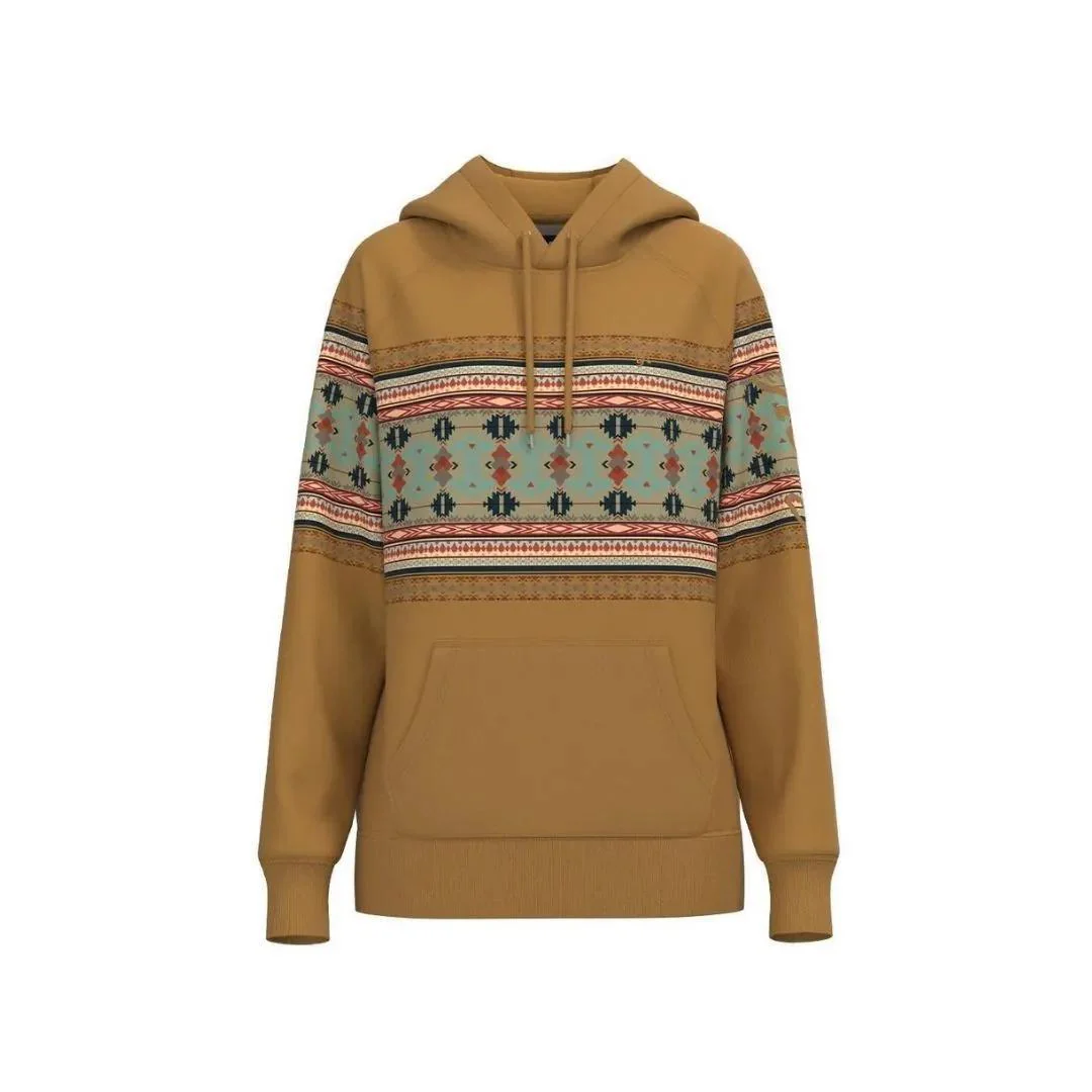 Hooey Ladies "Legendary Hoody" Tan w/Thunderbird Pattern - Image 4